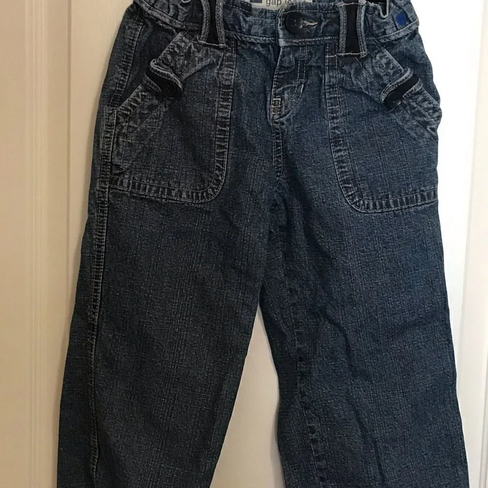 Gap Girls Jeans Capri Size 10 Adjustable Waist
